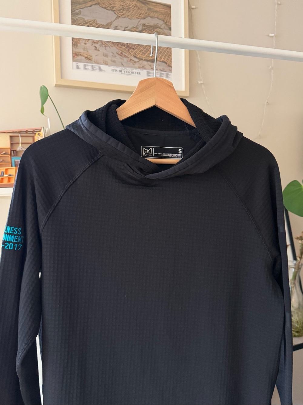 Burton AK Grid Black Polartec Performance Hoodie